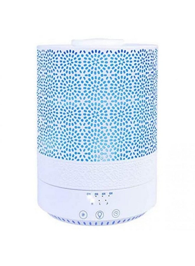 2500 Ml Xl Essential Oil Diffuser Aroma Humidifier With Timer For Large Home Decor Baby Rooms Big Huge 2.5 L Capacity Long Run Color Changing Lights Decorative Design High Mist White F002