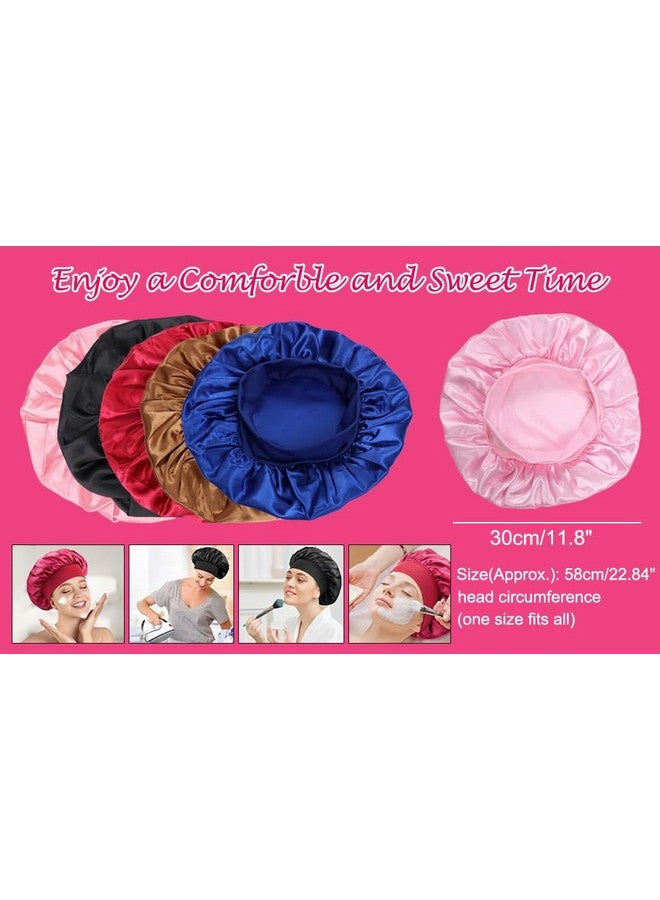 1 Pack Widebrimmed Highelastic Headband Nightcap Ladies Bathing Chemotherapy Cap Hair Care Hat (Black)