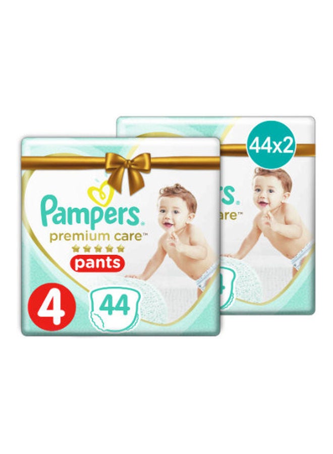 Premium Care Diaper Pants, Size 4, 9-14KG, 44 Diaper X2