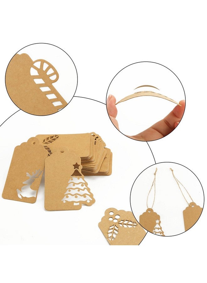 Christmas Hollowout Gift Tags140 Pcs Kraft Paper Tagskraft Paper Christmas Gift Tags With 7 Different Designs Christmas Tags For Christmas Diy Craft Presents Party Hanging Decorations