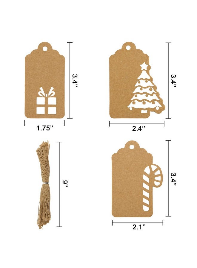 Christmas Hollowout Gift Tags140 Pcs Kraft Paper Tagskraft Paper Christmas Gift Tags With 7 Different Designs Christmas Tags For Christmas Diy Craft Presents Party Hanging Decorations