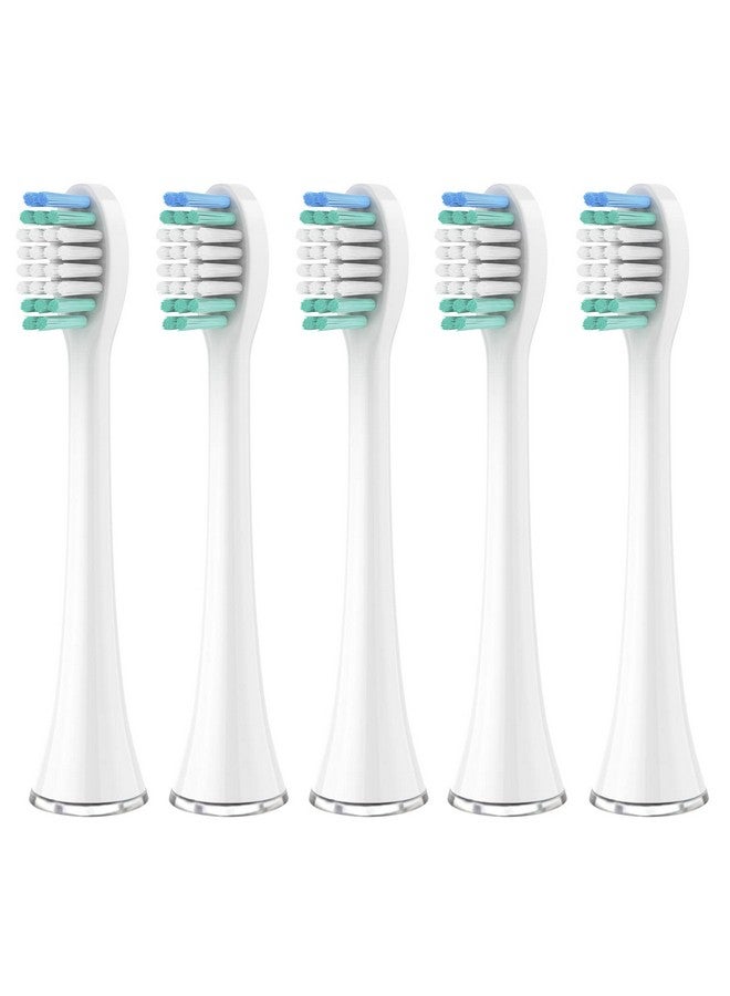 Replacement Toothbrush Heads Compatible With Aquasonic Black Series Vibe Series Black Series Proand For Duo Series Pro Electric Toothbrush White Pack Of 5