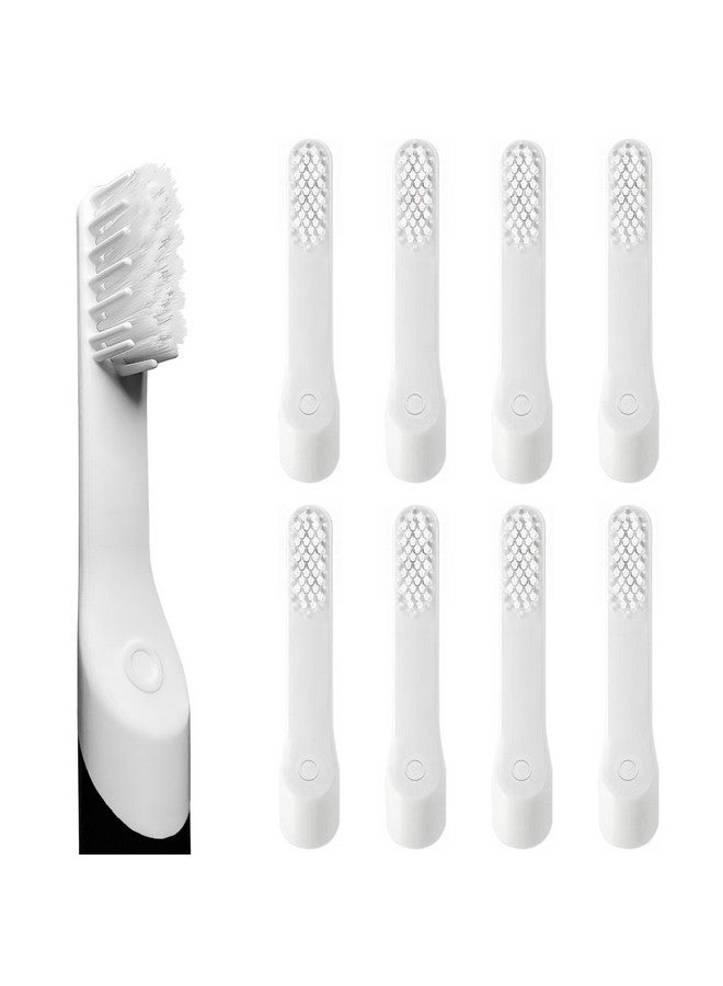 8Pack White Toothbrush Replacement Heads Compatible With Quip Electric Toothbrush