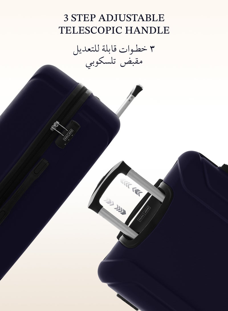 Large Size Lightweight ABS Hardside Spinner Luggage Trolley -28 Inch | Carrying 10KG 4-Wheel Hardshell Suitcase Navy