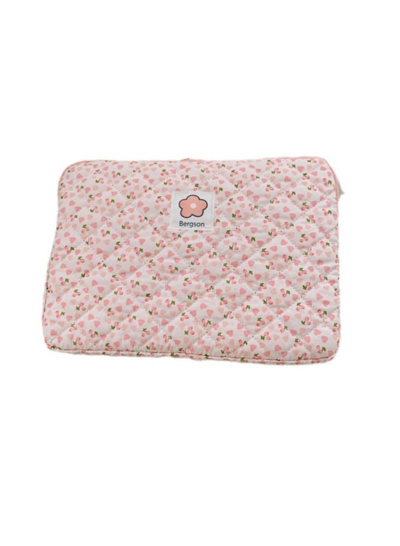 13 Inch Puffy Laptop Sleeve, Floral Laptop Cover Kawaii Laptop Pouch Preppy Laptop Case Cottagecore Computer Bag Tablet Liner Pouch Fairy Aesthetic Bag For 12 - 143nch MacBook Pro/Air M3, HP, Asus