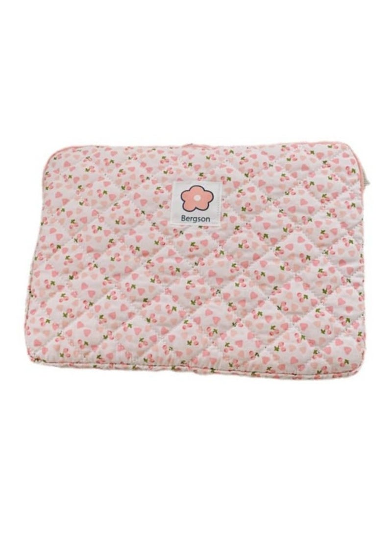 13 Inch Puffy Laptop Sleeve, Floral Laptop Cover Kawaii Laptop Pouch Preppy Laptop Case Cottagecore Computer Bag Tablet Liner Pouch Fairy Aesthetic Bag For 12 - 143nch MacBook Pro/Air M3, HP, Asus