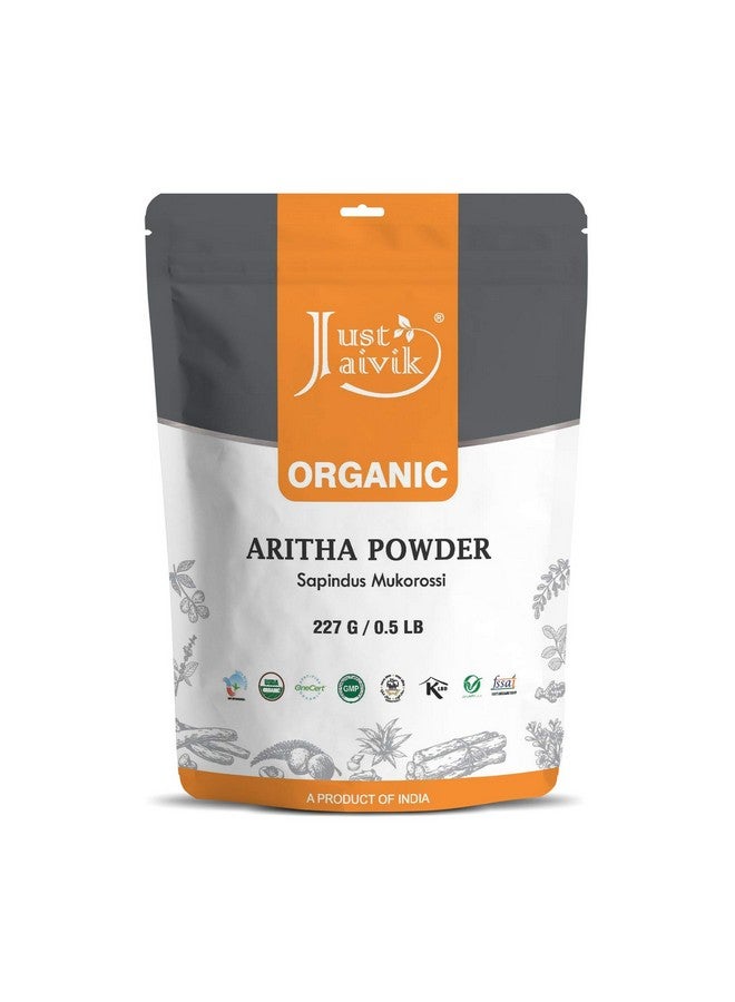 100% Organic Certified Aritha Powder (Soap Nut Powder) 227G 0.5 Lb 08Ozorganic Hair Cleansing And Conditioning Product