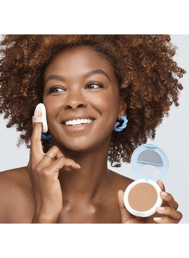 No More Blemish Face Powder With Salicylic Acid Korean Makeup Matte Finish Full Coverage Pressed Powder (Cafe Caramel)