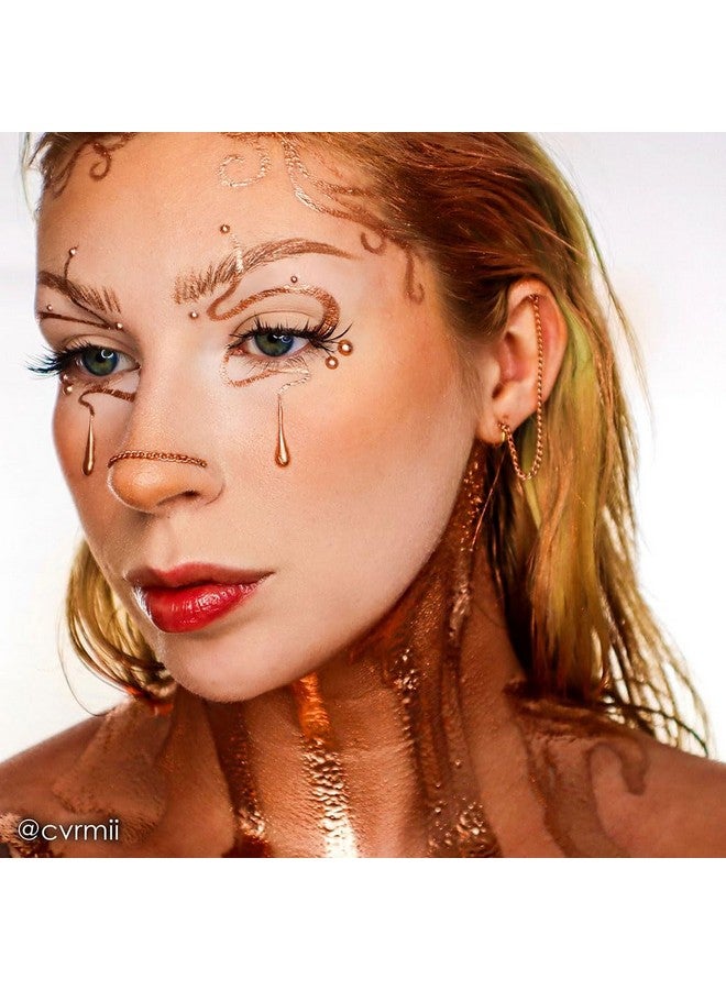 Makeup Metallic Powder (.17 Oz) With Mixing Liquid (1 Oz) (Copper)