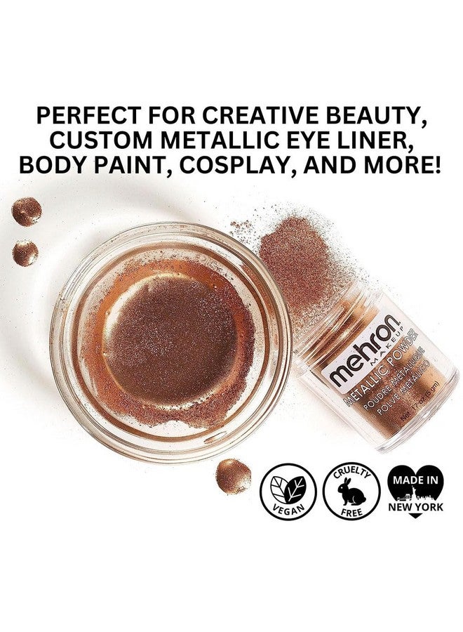 Makeup Metallic Powder (.17 Oz) With Mixing Liquid (1 Oz) (Copper)