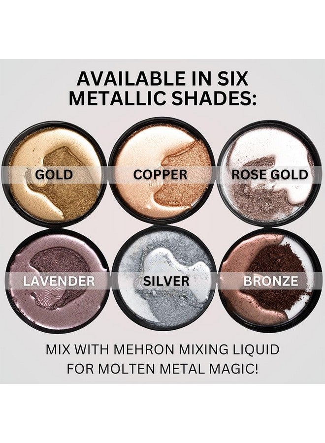 Makeup Metallic Powder (.17 Oz) With Mixing Liquid (1 Oz) (Copper)