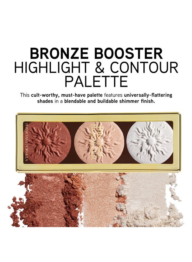 Highlighter & Contour Powder Palette Shimmer Strobingfragrance Free Paraben Free Gluten Free Dermatologist Tested