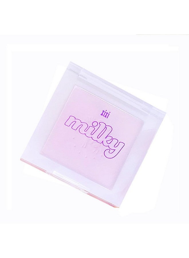 Blush Palette Milk Galaxy Soft Mist Blush Monochrome Blush Palette Matte Vitality Nude Makeup Rouge Repair Blush Portable Daily Light Makeup Pink Tender Girl Beautiful Woman (Taro Paste)