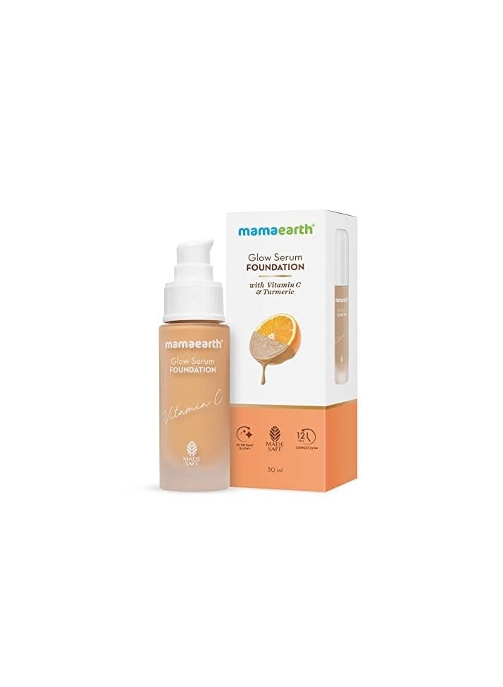 Glow Serum Foundation with Vitamin C & Turmeric for 12-Hour Long Stay- 05 Beige Glow - 30 ml