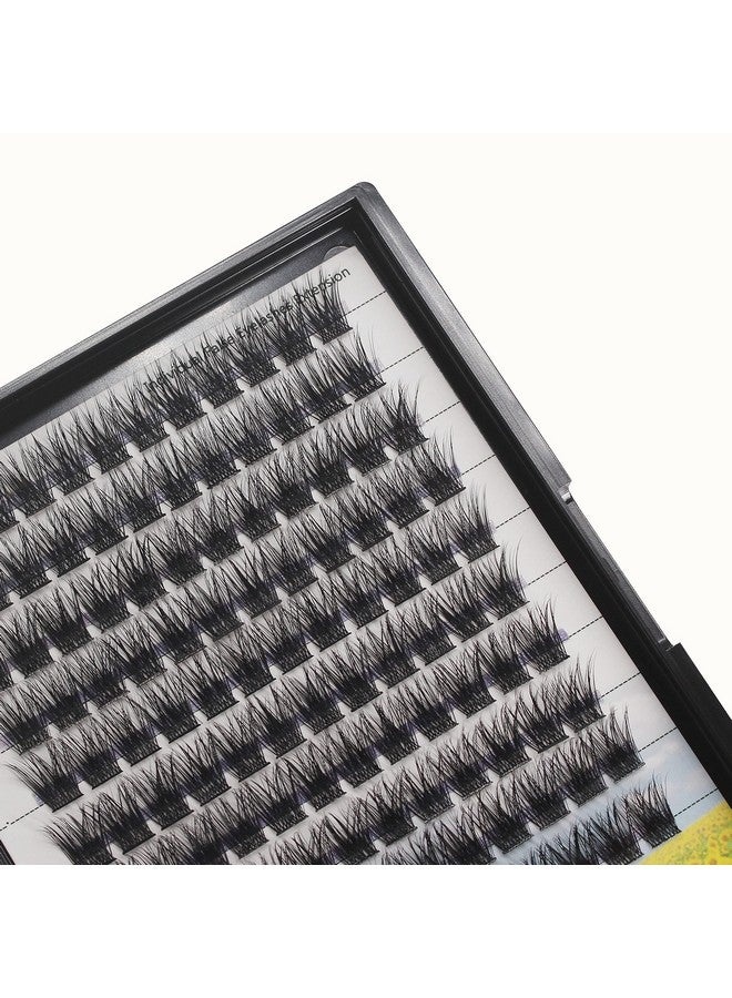 Handmade D Curl 1020Mm To Choose 120Pcs Natural Long Individual Thick Base Cluster Eyelashes Dramatic Look Diy Volume Eye Lashes Extensions (12Mm)