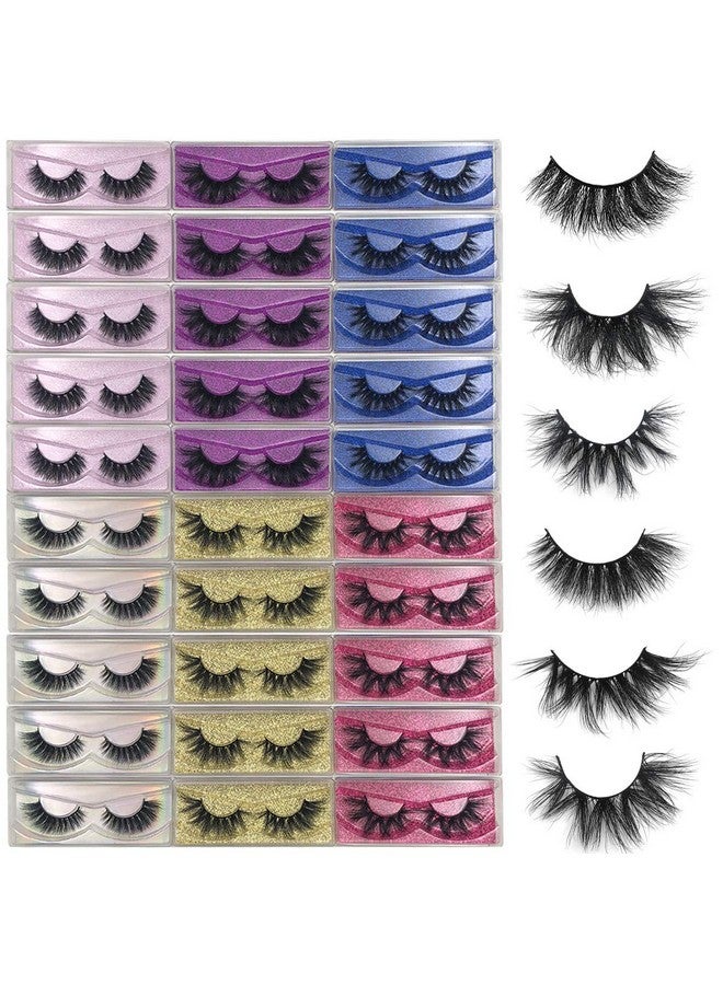 Mink Lashes Bulk Mikiwi 6 Styles 30 Pack 3D Mink Lashes Wholesale1520Mm Fluffy Long Wispy Lashes Real Mink Eyelashes