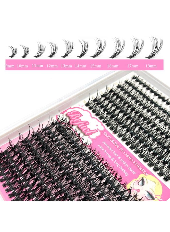 Lash Extension Cluster Kit With 280 Pcs 40D Diy Eyelash Clusters Bond And Seal Remover Lash And Applicator 918Mm Mix D Curl Individual Lashes For Beginners Self Application Diy At Home By Befacl