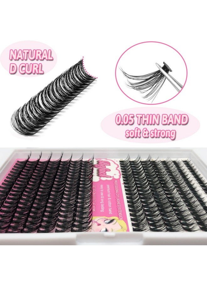 Lash Extension Cluster Kit With 280 Pcs 40D Diy Eyelash Clusters Bond And Seal Remover Lash And Applicator 918Mm Mix D Curl Individual Lashes For Beginners Self Application Diy At Home By Befacl