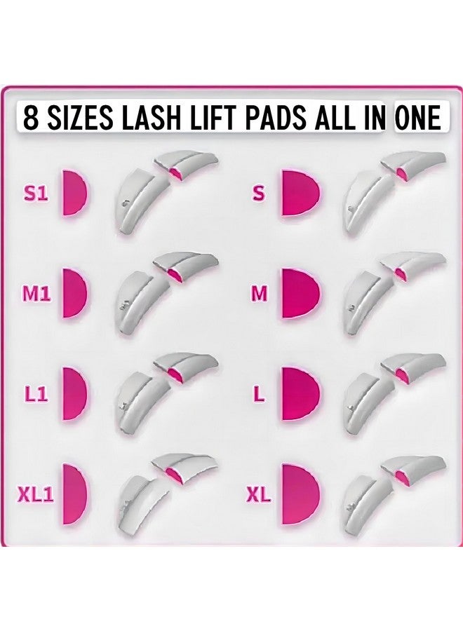 Lash Lift Silicone Pads Eyelash Lifting Shields Gluefree On Eyelid Eyelash Perm Rod Flat Lifting & Ultra Curl 2 Style For Daily Makeup Party Or Dating Y Brush Ribbon Cover Eye Patch Jelly Lami Roller