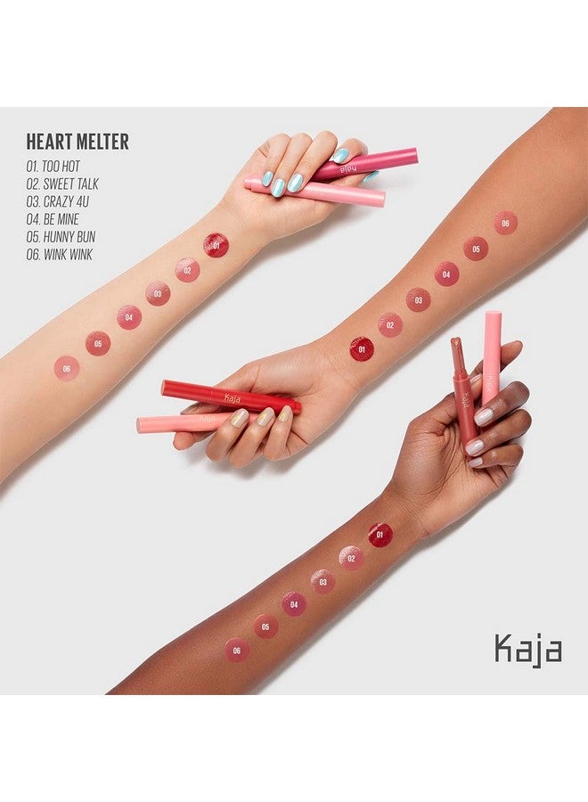 Lip Glossheart Melter Highshine Glossy Finish Soft Rosy Mauve Moisturize 03 Crazy 4U 0.04 Oz