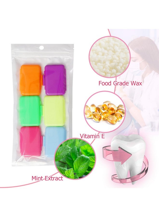 Braces Wax Dental Wax For Braces Moldable Orthodontic Wax For Retainerbrace Wearers Food Grade Material (6 Packs)