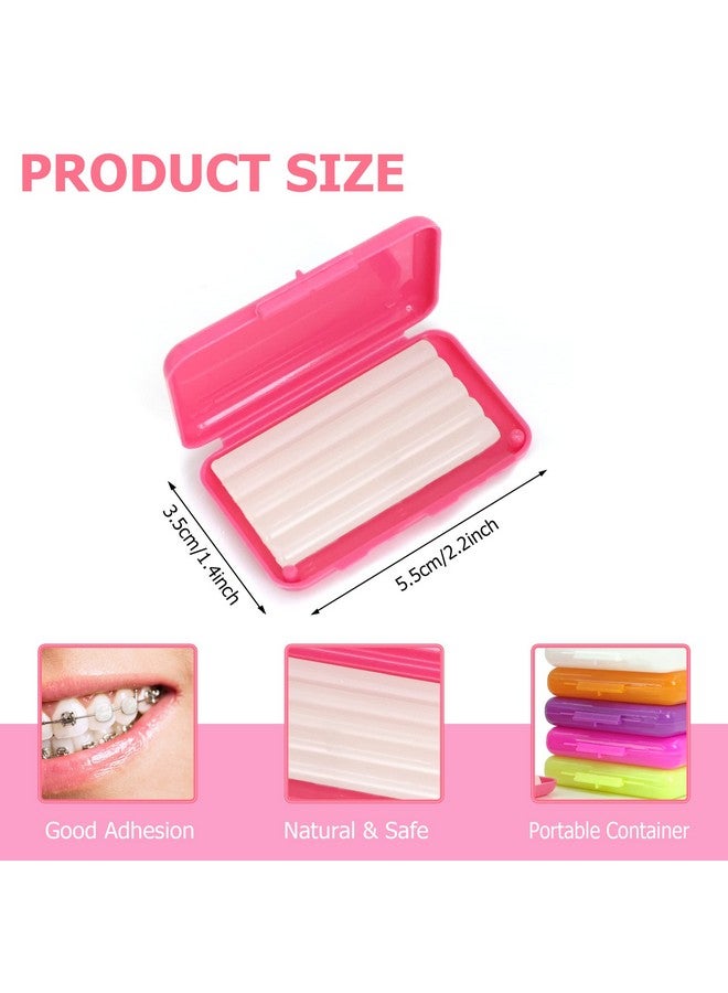 Braces Wax Dental Wax For Braces Moldable Orthodontic Wax For Retainerbrace Wearers Food Grade Material (6 Packs)