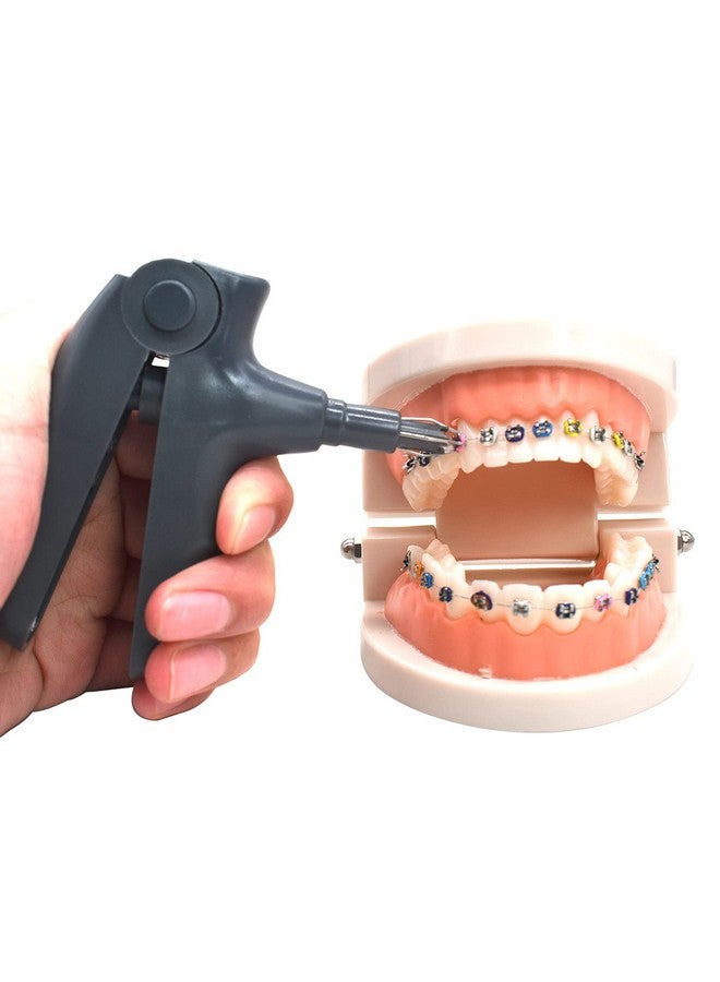 Dental Orthodontic Ligature Ties Multicolor 1040Pcs And Orthodontic Ligature Gun Graybraces Rubber Band Tool