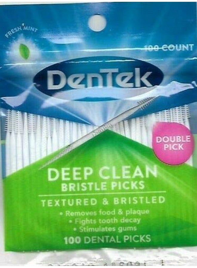 Deep Clean Bristle Picks Removes Food & Plaque 100 Count (Pack Of 6)