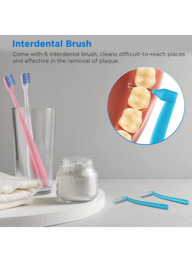 Vshaped Orthodontic Toothbrush For Braces Soft Bristles 6 Count