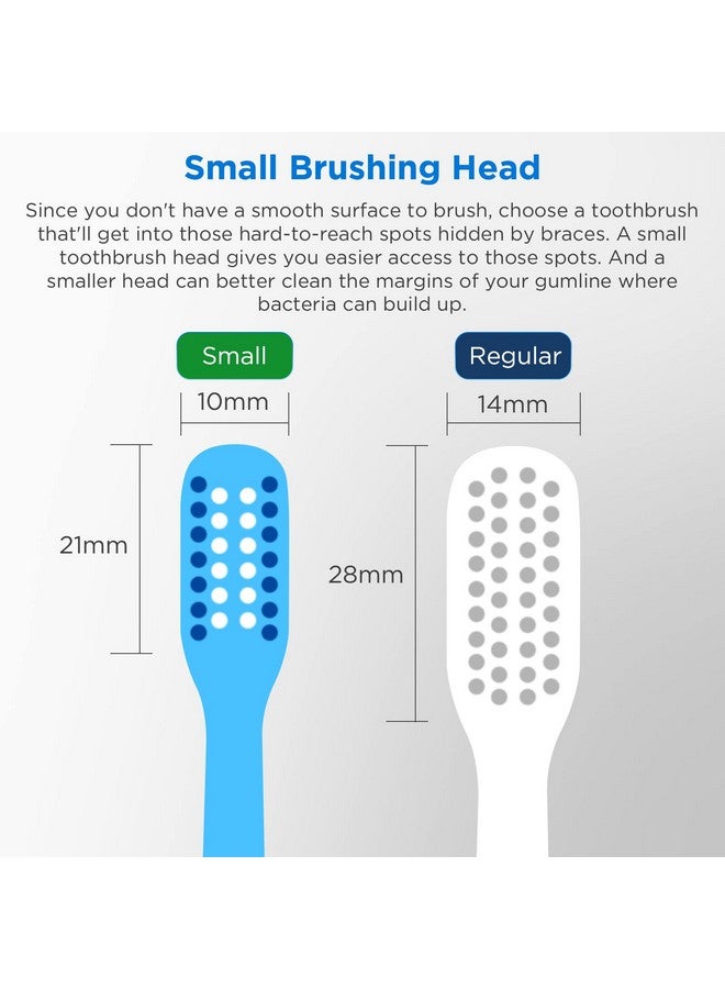 Vshaped Orthodontic Toothbrush For Braces Soft Bristles 6 Count