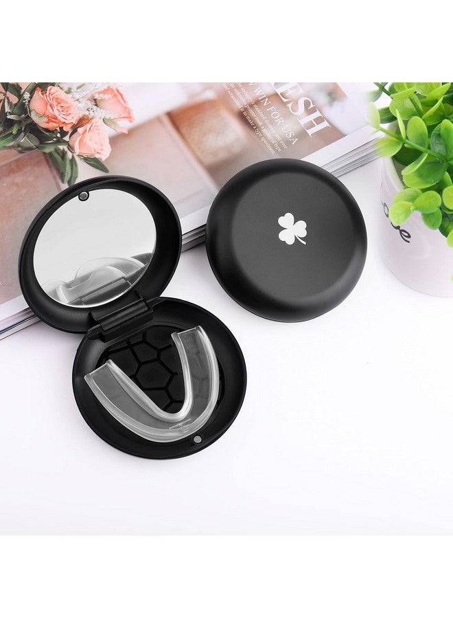 Retainer Casesolid Orthodontic Retainer Case With Mirror Black