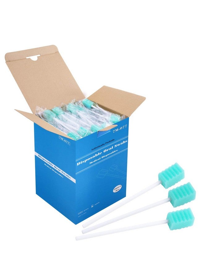 (250 Pack) Disposable Oral Swabs Sterile Dental Sponge Swabsticks Unflavored For Mouth & Gum Cleaning