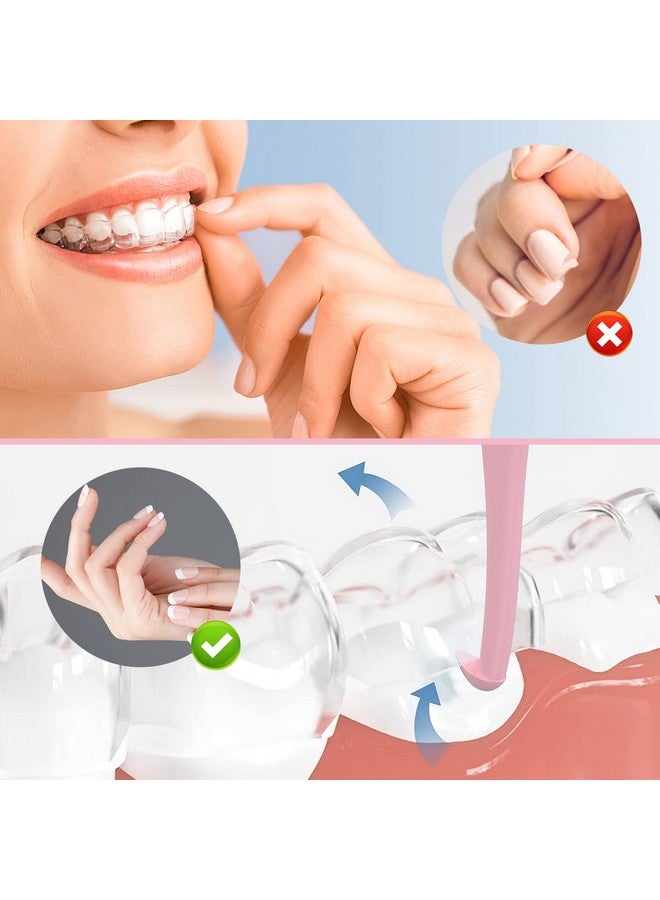 Aligner Removal Tool 5 Invisible Braces Removal Tools Retainer Remover Tool Suitable For Removing Braces Trays Retainers Dentures And Aligners(5 Color).