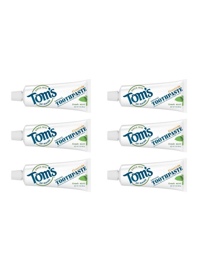 Travel Size Anticavity Fresh Mint Toothpaste 3 Oz. 6Pack (Packaging May Vary)