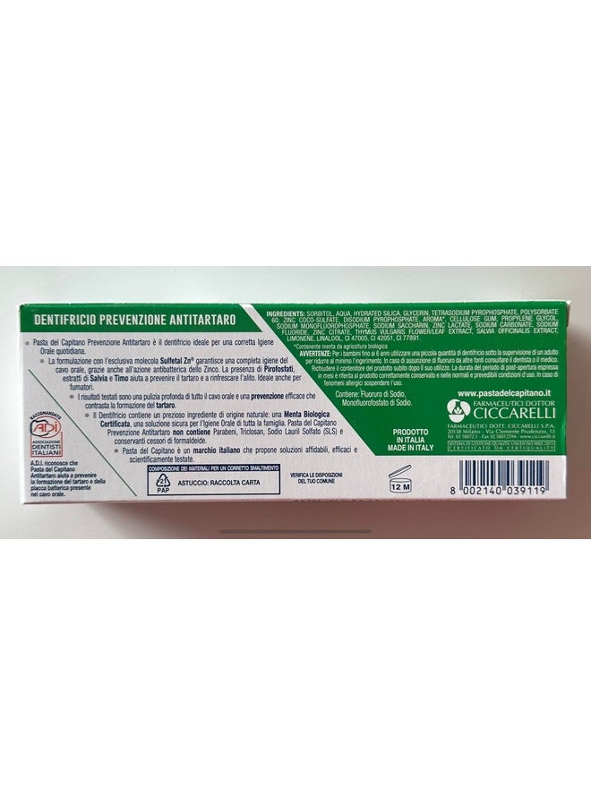 Antitartar Toothpaste 75Ml * 2.5 Fluid Ounces (75Ml) Tubes Pack Of 2