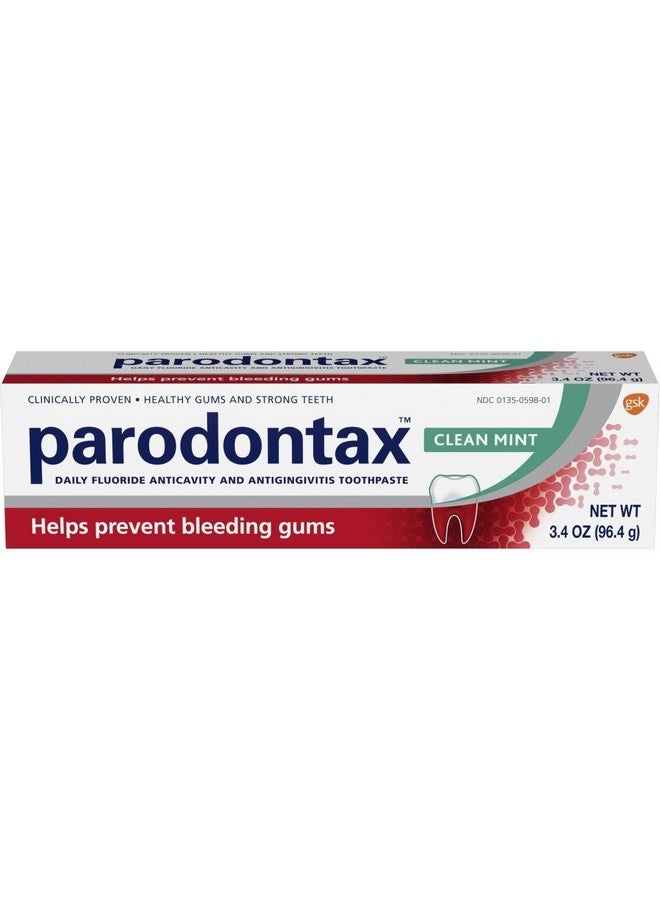 Toothpaste For Bleeding Gums Gingivitis Treatment And Cavity Prevention Clean Mint3.4 Ounces