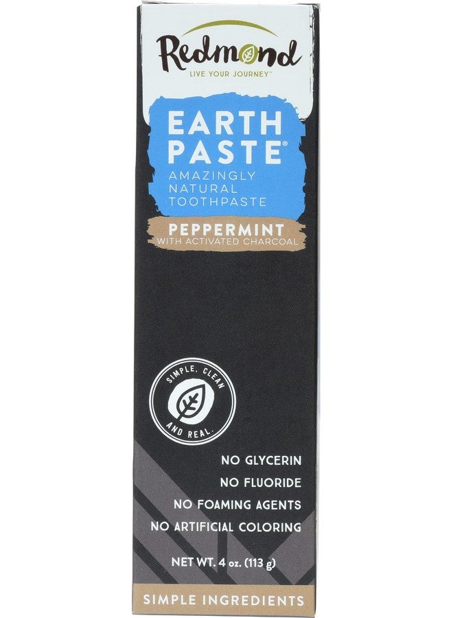 Natural Peppermint Charcoal Toothpaste Non Fluoride 4 Ounces (Pack Of 1)