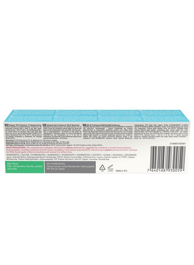 Professional Series Multiple Action Toothpaste With Bioactive Calcium Enamel Restoration Tooth Sensitivity Reduction