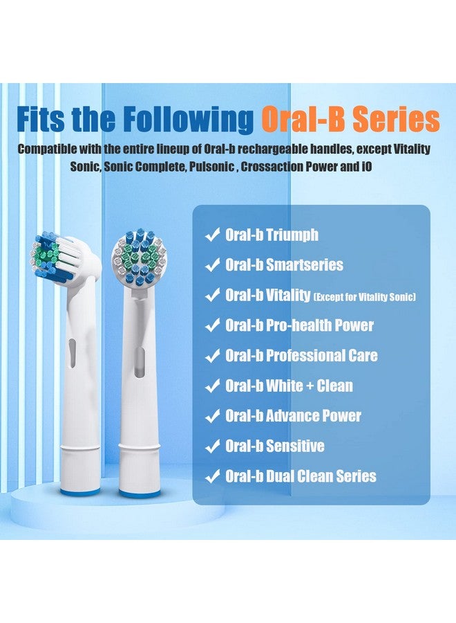 8 Pcs Replacement Toothbrush Heads Compatible With Oral B Braun Cross Clean Professional Electric Toothbrush Brush Heads Refills For Oralb Action Pro 50075010001500300037575000700075008000