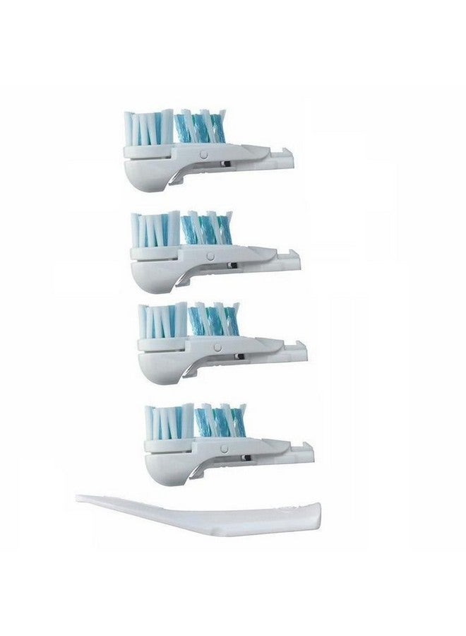 4 Pcs Sensitive Toothbrush Dual Clean Replacements Attachments Brush Heads Refill Accessories Compatible With Oral B 4732 3733 4734 With Rotating Power Toothbrush Heads & Crisscross Bristles…