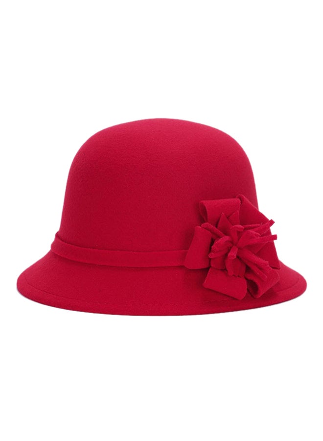 Retro Prom Cocktail Hat Red