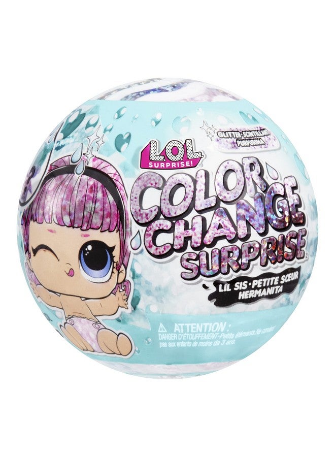 Lol Surprise Glitter Color Change Lil Sis With 5 Surprises Collectible Doll Including Sparkly Fashion Accessories Holiday Toy Great Gift For Kids Girls Ages 4 5 6+ Years Old