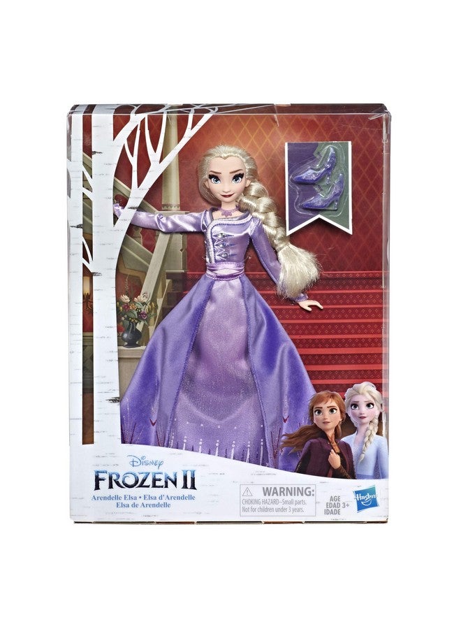 Arendelle Elsa Fashion Doll With Detailed Ombre Blue Travel Dress Inspired By 2Toy For Kids Ages 3 & Up