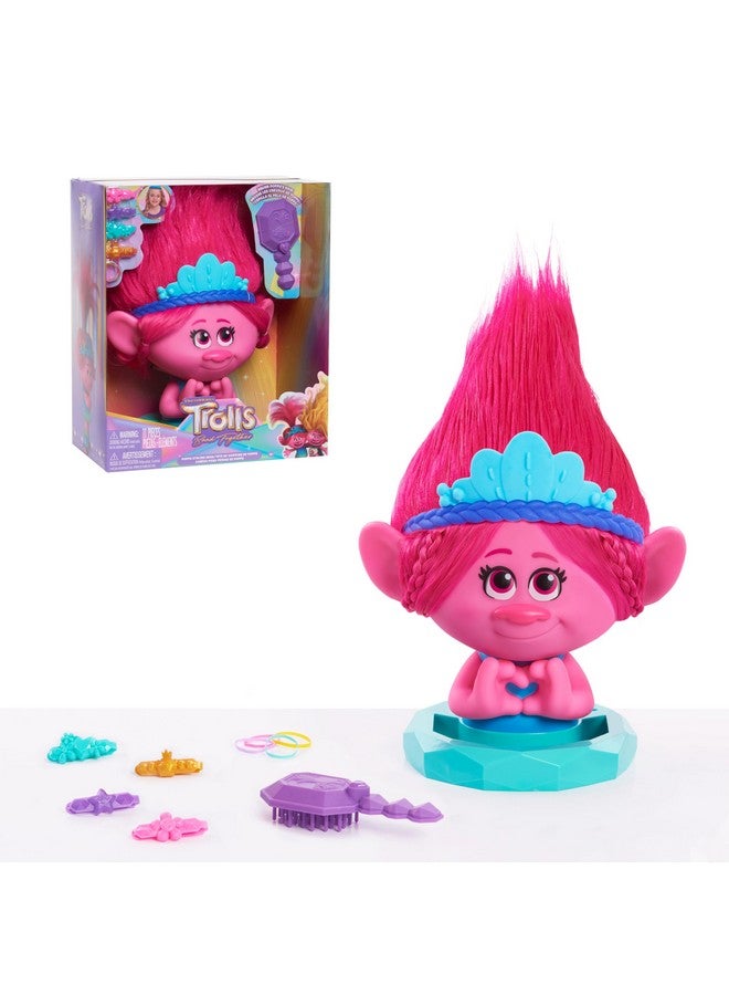 Dreamworks Trolls Band Together Poppy Styling Head 11Pieces Pink Kids Toys For Ages 3 Up By Just Play