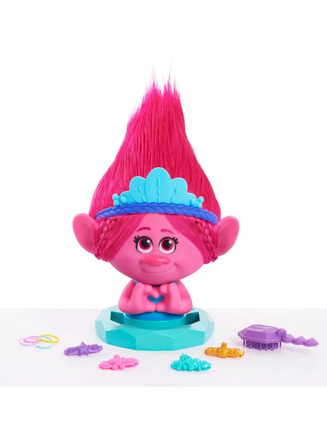 Dreamworks Trolls Band Together Poppy Styling Head 11Pieces Pink Kids Toys For Ages 3 Up By Just Play