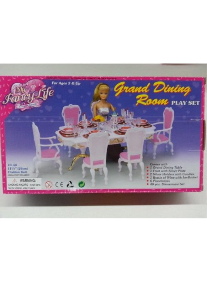 Gloria Doll Sized Grand Dining Room Furniture Accessories