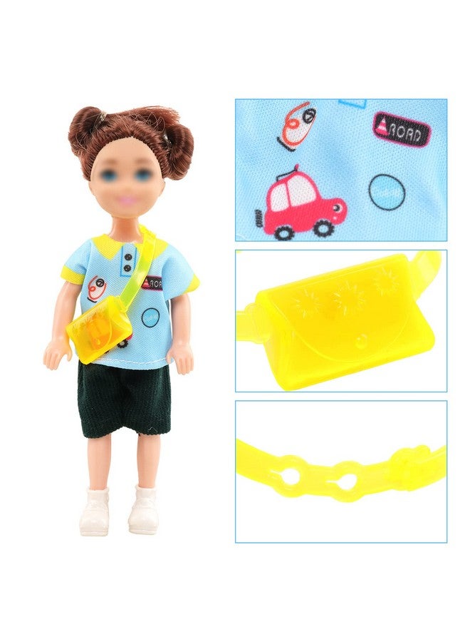 19 Pcs Mini 6 Inch Doll Clothes And Accessories Including 4 Sets Fashion Dresses 4 Casual Tops And Pants Outifits 4 Swimsuits With 3 Shoes 2 Glasses 2 And Shoulder Bag