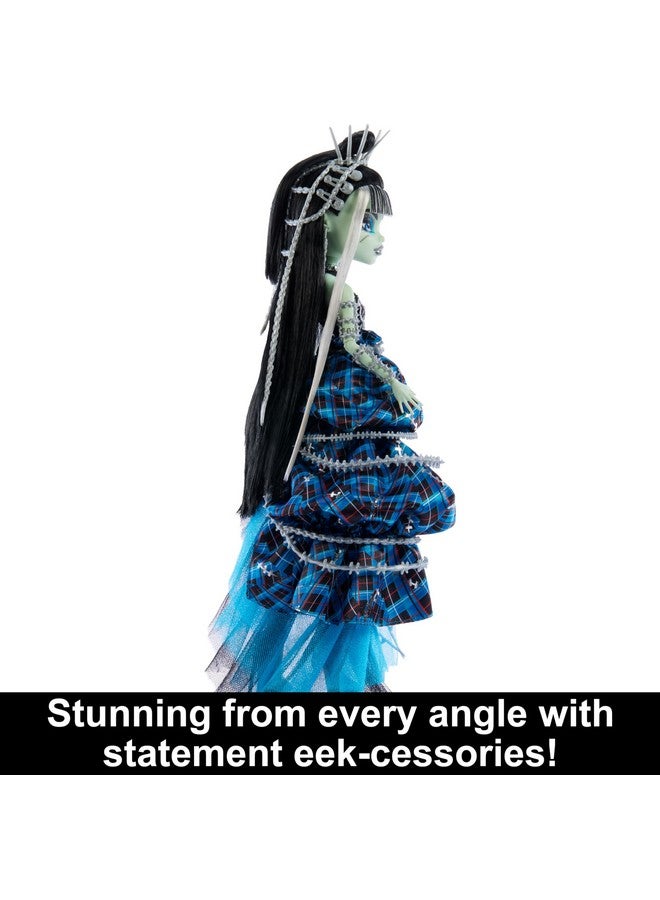 Frankie Stein Doll With Original Sculpt Stitched In Style Collector Doll With Deconstructed Gown And Sewinginspired Accessories (Amazon Exclusive)