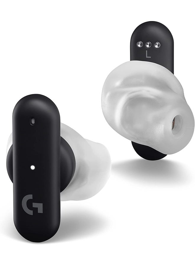 Logitech G FITS True Wireless Gaming Earbuds, Custom Moulded Fit, LIGHTSPEED + Bluetooth, Four Beamforming Microphones, PC, Mac, PS5, PS4, Mobile, Nintendo Switch - Black