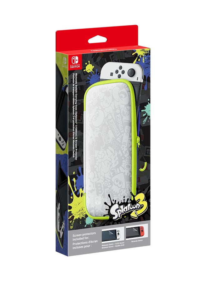 Nintendo Switch Official Carry Case & Screen Protector - Splatoon 3 Edition